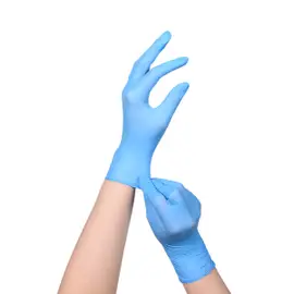 Gants en nitrile - bleu - 100 pcs | Smart Lashes
