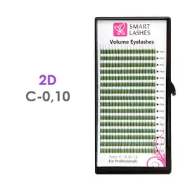 2D - C - 0,10 mm x 09 mm | Smart Lashes