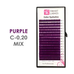 Lila Wimpern - C - 0.20 mm - MIX