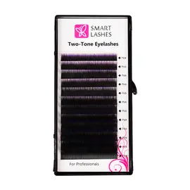 Ombre wimpers - paars en zwart - C - 0,20 mm - MIX | Smart Lashes