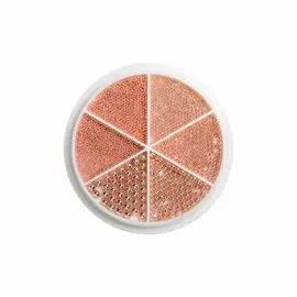 Perličky na nehty - rosegold - 6 druhů