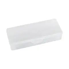 Tweezer case with compartment - clear