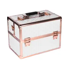 Folding cosmetic case - Rebecca - white