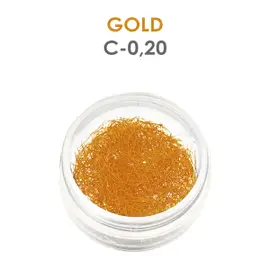 Zlaté riasy - 1g - C - 0.20 mm