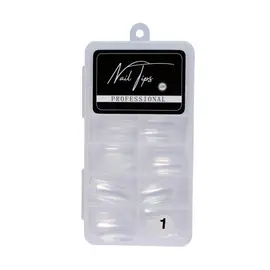 Umělé tipy na nehty - hranaté - 100 ks