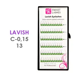 Dual lashes - C - 0,15 mm x 13 mm - 6 lines | Smart Lashes