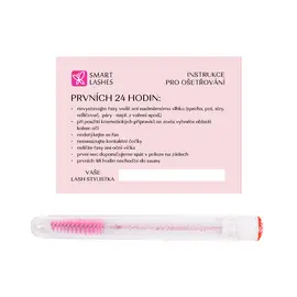 Kartáček s instrukcemi po aplikaci řas  | Smart Lashes