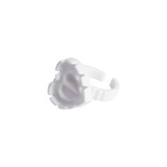 Glue ring - heart - white