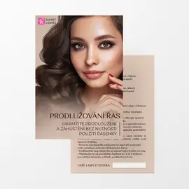 Leták pro zákaznice - A6 - 50 ks | Smart Lashes