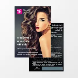 Leták s inštrukciami - 1 ks  | Smart Lashes