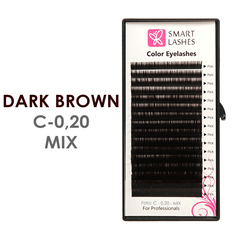 Dark Brown lashes - C - 0.20 mm x MIX