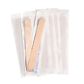 Cosmetic wooden spatula - sterile packed - 100 pcs | Smart Lashes