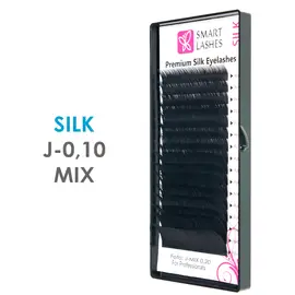 Selyem - J - 0,10 mm x 8-15 mm MIX - szempillaspirál 16 sor | Smart Lashes