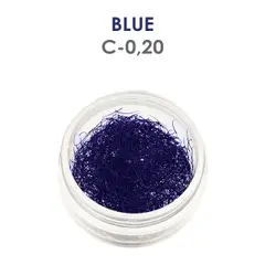 Blaue Wimpern - 1 g - C - 0.20 mm