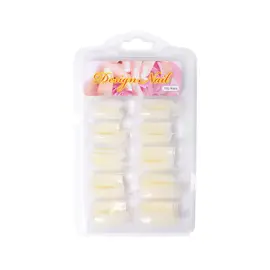 Umělé tipy na nehty - hranaté s krátkou lepicí plochou - 100 ks