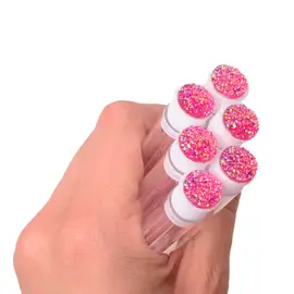 Mascara-Bürste mit Deckel - rosa Glitzer | Smart Lashes