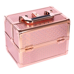 Folding cosmetic case - Fiona - rose gold