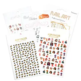 Nálepky na nehty - různé druhy 