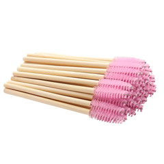 Bamboo mascara brush - pink