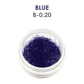 Blaue Wimpern - 1 g - B - 0.20 mm