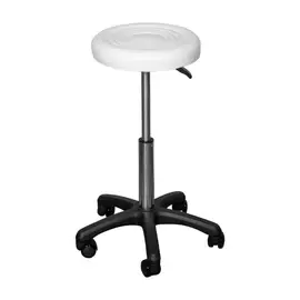 Taboret kosmetyczny - Edward - biały