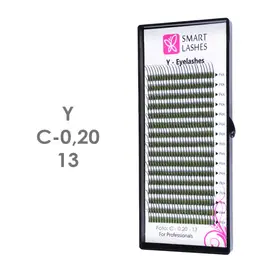 Cils Y - C - 0,20 mm x 13 mm - 16 lignes | Smart Lashes