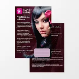 Leták s inštrukciami - 1 ks  | Smart Lashes