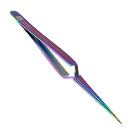 Pensetă tip E - 12 cm - curcubeu | Smart Lashes