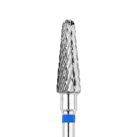 Karbidová frézka na nehty - Kužel - modrá - 4.5 mm