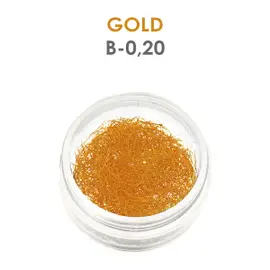 Zlaté riasy - 1g - B - 0.20 mm