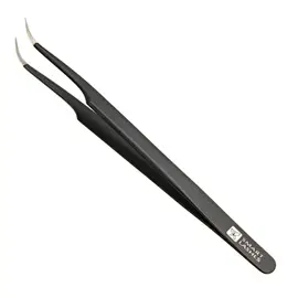 C típusú csipesz - 14 cm - fekete | Smart Lashes