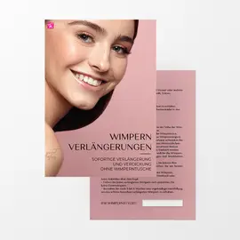 Leták pro zákaznice - A6 - 1 ks  | Smart Lashes