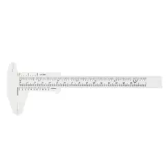 Posuvné pravítko na obočie - bielé
