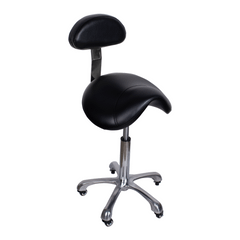 Kosmetická židle se sedlem - černá