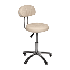 Cosmetic chair with backrest - creme