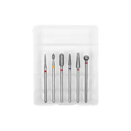 Sada frézek na nehty - diamantové - 6 kusů