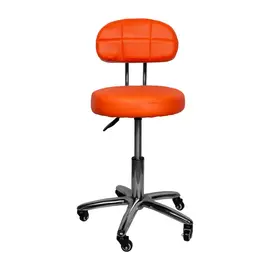 Kosmetická židle s opěrkou - oranžová | Smart Lashes