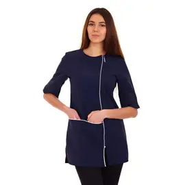 Tunică de înfrumusețare ELISA - albastru | Smart Lashes