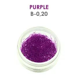 Lila Wimpern - 1g - B - 0.20 mm