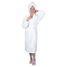 Unisex badjas DELUXE - wit | Smart Lashes