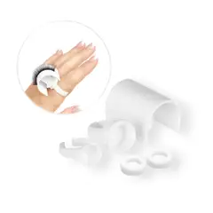 Set of eyelash and glue rings