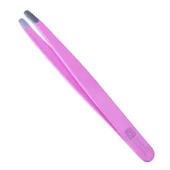 Professional tweezer - rounded tips - pink
