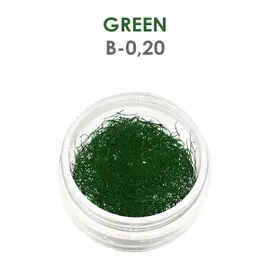 Rzęsy zielone - 1g - B - 0.20 mm