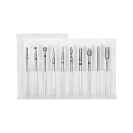 Sada frézek na nehty - diamantové - 10 kusů