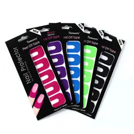 Ochranné nálepky na nehty - 10 ks - různé barvy 