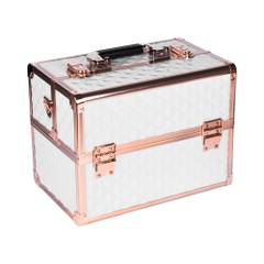 Rozkladací kozmetický kufrík - Rebecca - biely