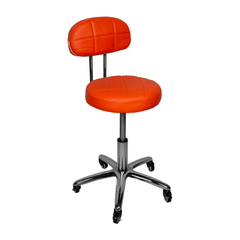  Kosmetická židle s opěrkou - oranžová
