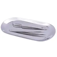 Nerezový tác na pomůcky - silver