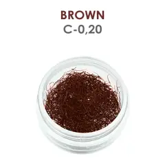 Braune Wimpern - 1g - C - 0.20 mm
