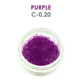 Purple lashes - 1g - C - 0.20 mm